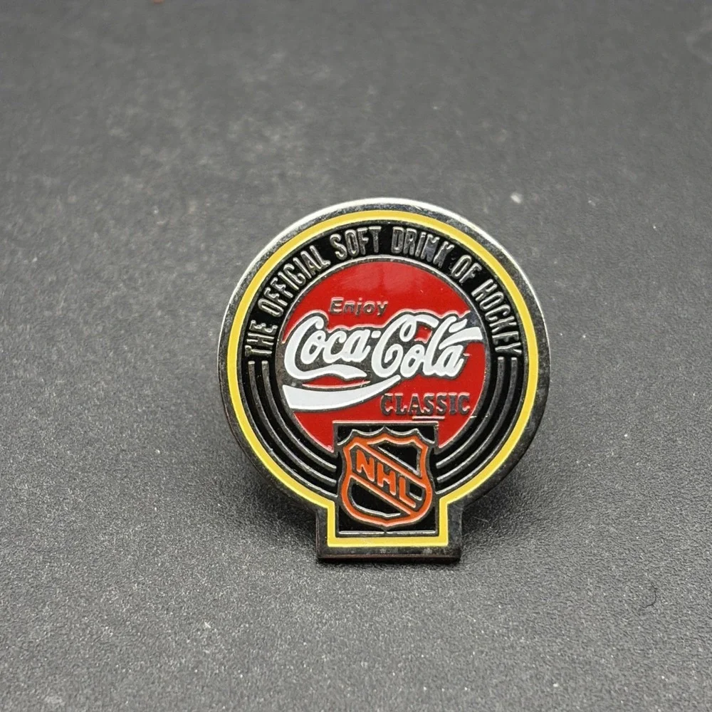 Coca‎ Cola Coke Official Soft Drink Of Hockey NHL Lapel Hat Pin